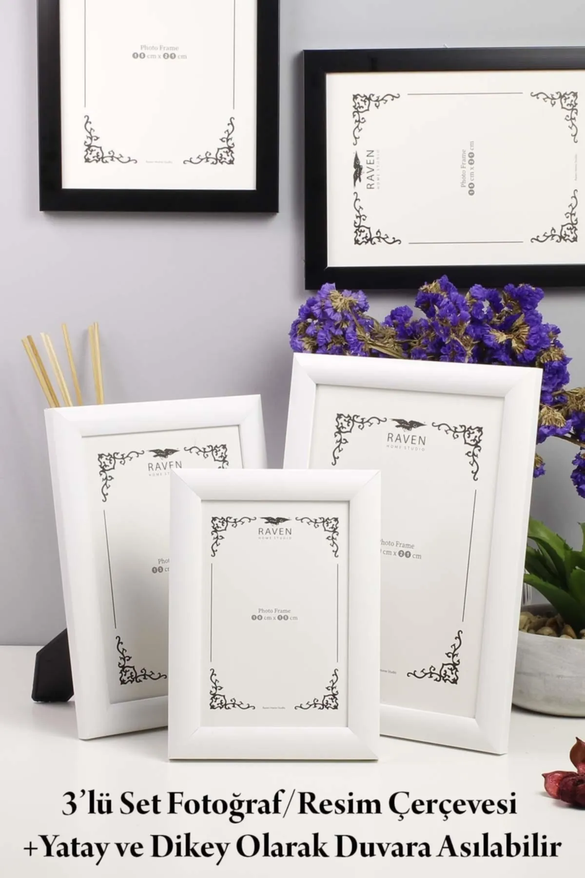 3'lü Set 10cmx15cm 13cmx18cm 15cmx21cm Resim, Fotoğraf, Belge, Poster, Evrak Çerçe