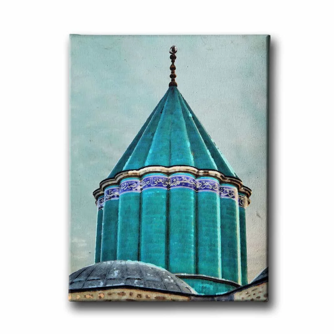 Mevlana Turbesi Yesil Kubbe Tablo